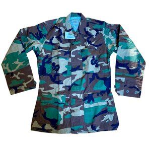Vintage NOS BDU Top Medium X-Long Hot Weather Military Army Jacket Shirt